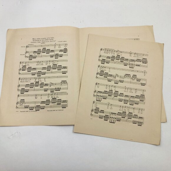 Operatic Anthology My Heart At Thy Sweet Voice 1911 for Voice & Piano 10 pages - Picture 2 of 7